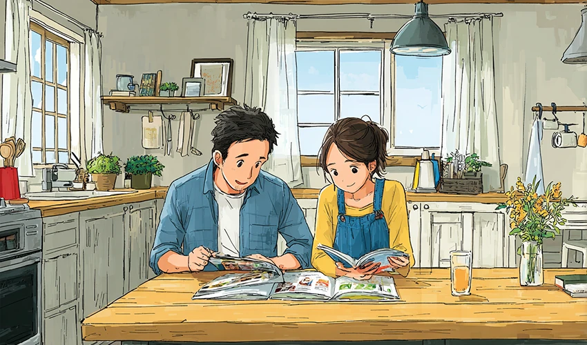 自然素材を活用した温かみのある空間