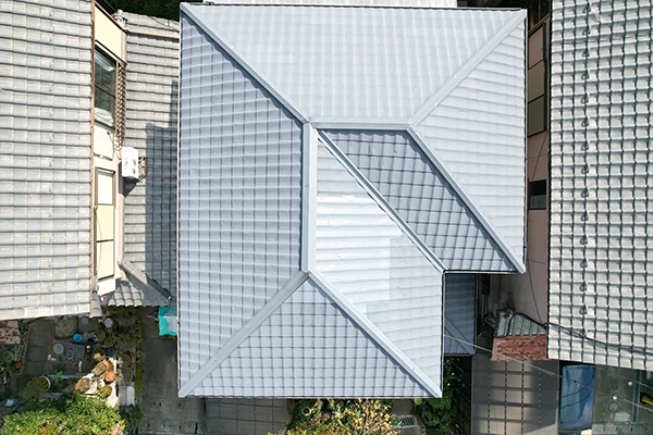 施工後：板金塗装とコーキング