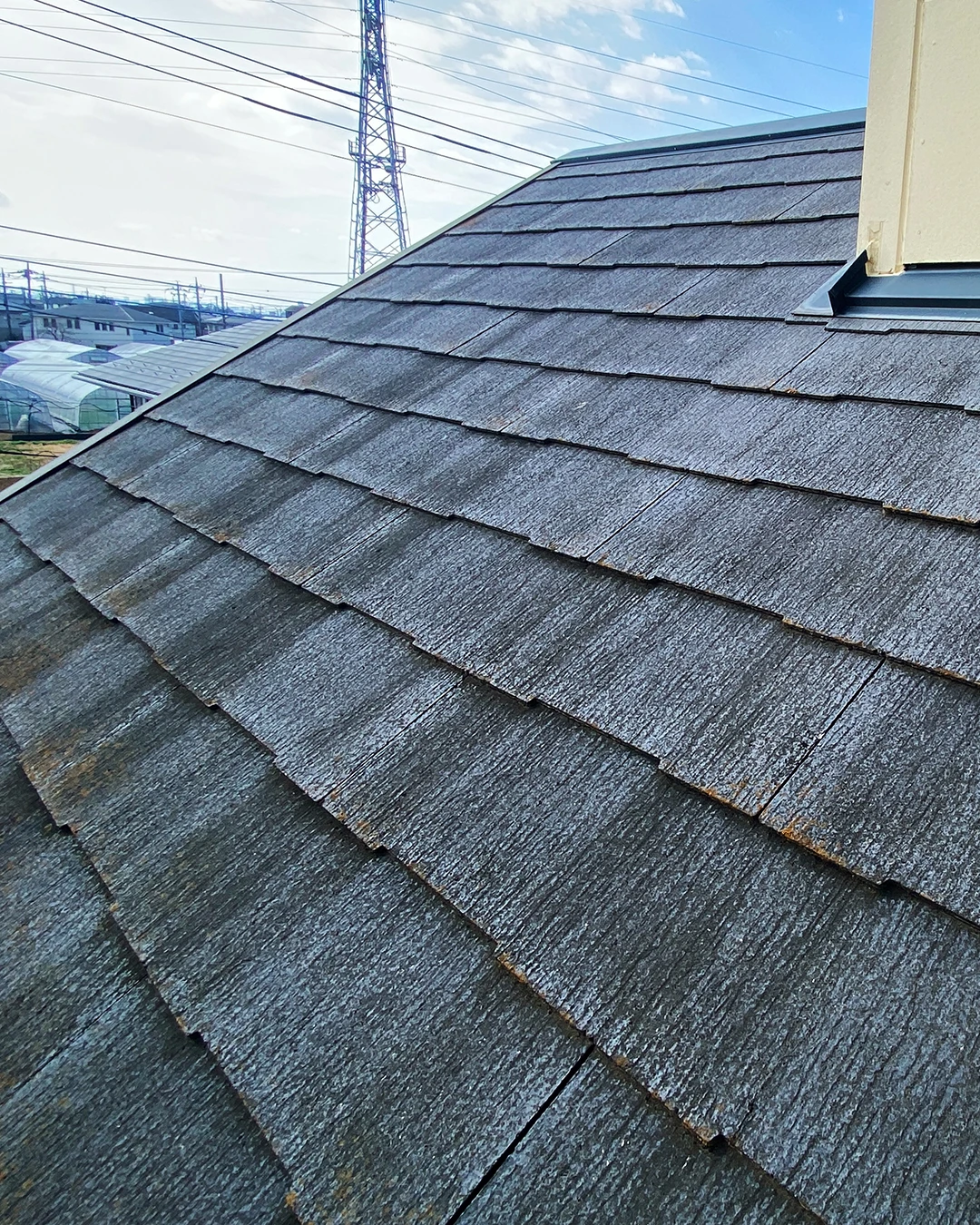 古い屋根材の詳細